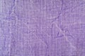 Natural purple linen fabric texture background Royalty Free Stock Photo