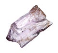 natural purple scapolite crystal cutout