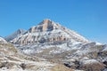 Natural Pyramid in Wyoming Dusted With Snow Royalty Free Stock Photo