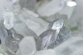 Natural quartz crystals