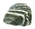 natural raw chrysotile serpentine rock cutout Royalty Free Stock Photo