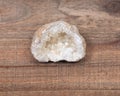 Natural raw citrine geode