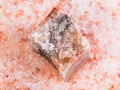 natural raw Halite mineral in pink Himalayan Salt