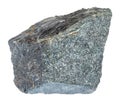 natural raw peridotitic komatiite rock cutout