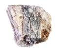 natural raw rubellite crystal in mineral cutout Royalty Free Stock Photo