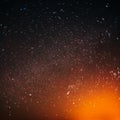 Natural Real Night Sky Stars Background Texture Royalty Free Stock Photo