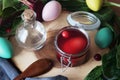 Natural red dye for Easter eggs