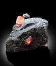 Natural RedZircon Crystal on Matrix, Mineral Specimen, Zircon Stone, Zircon From Skardu Pakistan