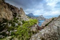 Natural reserve of mount Karaul-Oba, Crimea, city of Sudak, Black sea Royalty Free Stock Photo