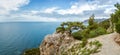 Natural reserve of mount Karaul-Oba, Crimea, city of Sudak, Black sea Royalty Free Stock Photo