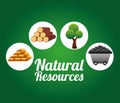 natural resources design Royalty Free Stock Photo