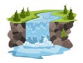 Natural resources design. Vector illustration of national treasure water. Illustration of alternative enrgy industry