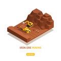 Natural Resources Isometric Composition Royalty Free Stock Photo