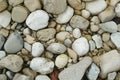 Natural River Stone Background and Texture Royalty Free Stock Photo