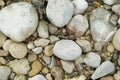 Natural River Stone Background and Texture Royalty Free Stock Photo