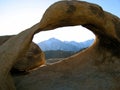 Natural Rock Arch, Alabama Hills, Lone Pine, California Royalty Free Stock Photo