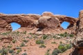 Natural rock bridge in Bridges national park Royalty Free Stock Photo