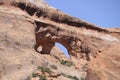 Natural rock bridge in Bridges national park Royalty Free Stock Photo