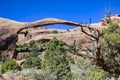 Natural rock bridge in Bridges national park Royalty Free Stock Photo