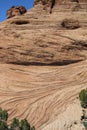 Natural rock bridge in Bridges national park Royalty Free Stock Photo