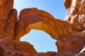 Natural rock bridge in Bridges national park Royalty Free Stock Photo