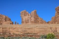 Natural rock bridge in Bridges national park Royalty Free Stock Photo