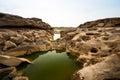 Natural of Rock Canyon in Mekong River in Ubon Ratchathani, Tha