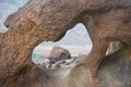 Natural rock carving Like Heart