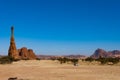 Natural rock formations, sandstone pilar Chad Royalty Free Stock Photo