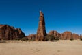 Natural rock formations, sandstone pilars, Chad Royalty Free Stock Photo