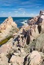Natural rock formations on Swedish coast
