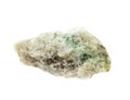 Natural rock - green mineral stone on background