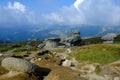 Natural rocks formation near `Babele` in Bucegi area Royalty Free Stock Photo