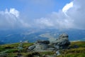 Natural rocks formation near `Babele` in Bucegi area Royalty Free Stock Photo