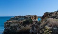 Cliff coastline in Lagos, Algarve, Portugal