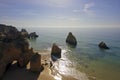 Natural rocks Tres Irmaos Alvor Portugal Royalty Free Stock Photo