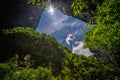 Natural rocky arch in Wulong National Park