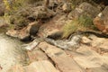 Natural rocky steps of turga waterfall at purulia