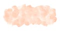 Natural rose beige watercolor rectangle banner background