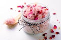 Natural Rose Sugar Scrub, Homemade Cosmetics, Spa Treatment