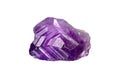 Natural rough amethyst gemstone Royalty Free Stock Photo
