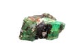 Natural rough emerald gemstone Royalty Free Stock Photo