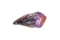 Hematite coated amethyst gemstone Royalty Free Stock Photo