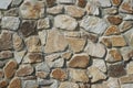 Natural rough stone wall - texture Royalty Free Stock Photo