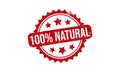 100% Natural Rubber Stamp. 100% Natural Grunge Stamp Seal Vector Illustration Royalty Free Stock Photo