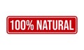 100% Natural Rubber Stamp. 100% Natural Grunge Stamp Seal Vector Illustration Royalty Free Stock Photo