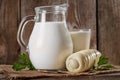 Natural rustic whole milk