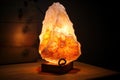 Natural salt lamp. Generate ai