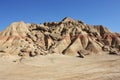 Natural sand mountain in Bardenas desert 4 Royalty Free Stock Photo