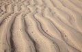 Natural sand pattern created by a flow of tide and ripples Royalty Free Stock Photo